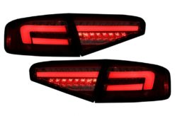 LED-baklykter egnet for AUDI A4 B8 (2012-2015) Limousine Rød Hvit Dynamisk sekvensielle svinglys