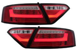 LED-baklykter egnet for Audi A5 8T Coupe Cabrio Sportback (2007-2009) Rød Klar