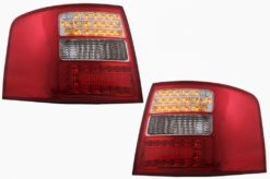 LED-baklykter egnet for Audi A6 4B C5 Avant (05.1997-05.2004) Klart glass rødt og hvitt