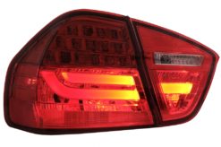 Alternative view of LED-baklykter egnet for BMW 3-serie E90 (2005-2008) LED-lysstang LCI Design Rød Klar