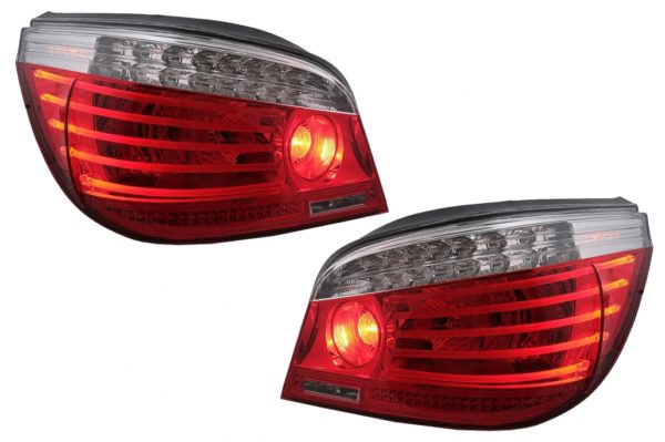 LED-baklykter egnet for BMW 5-serie E60 (04.2003-03.2007) Red Clear LCI Facelift Design |