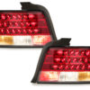 LED-baklykter egnet for BMW E36 Lim. 92-98 _ rød/krystall |