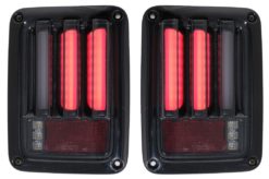 LED-baklykter egnet for JEEP Wrangler JK (2007-2018) Led Bar Smoke Black