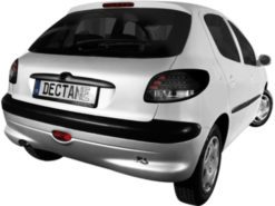 Alternative view of LED-Baklys  - Peugeot 206 98-09_ svart