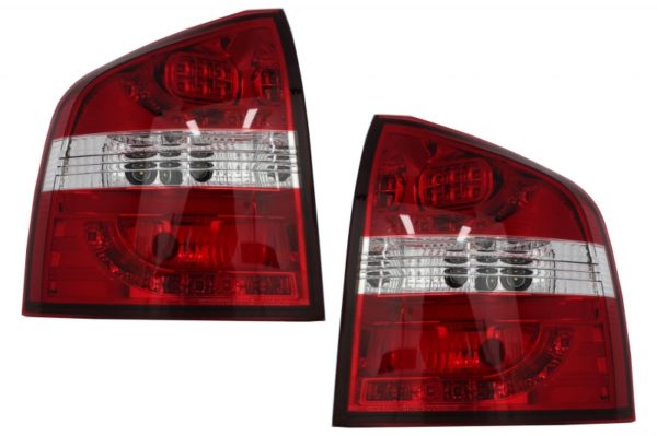 LED-Baklys - Skoda Octavia II 1Z Kombi (2004-2012) Rødhvit |