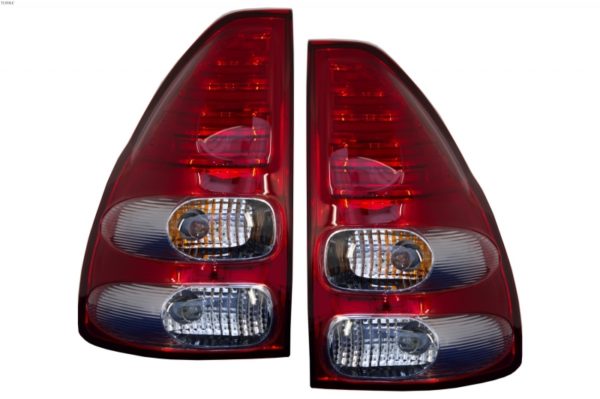 LED-baklykter egnet for Toyota Land Cruiser FJ120 (2003-2008) Rød Klar |