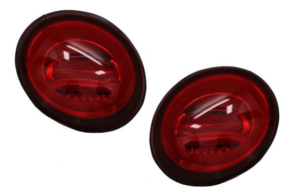 LED-baklykter egnet for VW New Beetle (1998-2005) med sekvensielle dynamiske svinglys røde |