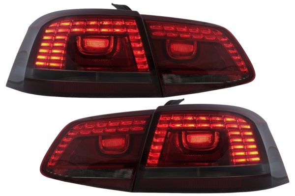 LED-baklykter egnet for VW Passat 3C B7 Sedan (10.2010-10.2014) Red Smoke