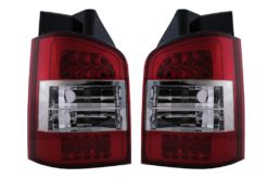 LED-baklykter egnet for VW Transporter V T5.1 (04.2010-2015) Chrome Red Clear