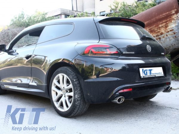 LITEC LED-baklykter egnet for VW SCIROCCO III 08-10 rød/røyk |