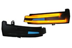 Speil Dinamic LED Blinklys egnet for Mercedes A-Klasse W176 B-Klasse W246 C-Klasse W204 C204 CL W216 CLS C218 E-Klasse W212 S212 C207 GLK X204 S-Klasse W221 Røyk