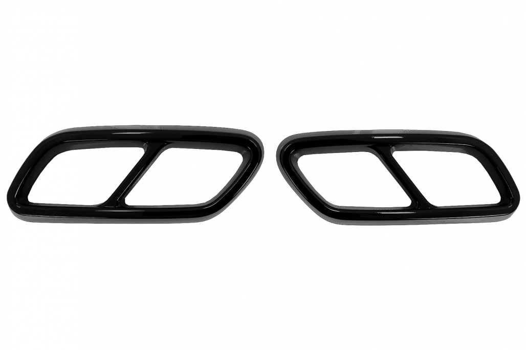 Lyddemperespisser Rammer egnet for Mercedes C-Klasse W206 S206 Sport Line (2021-Up) Piano Black | Lyddemperespisser Rammer egnet for Mercedes C-Klasse W206 S206 Sport Line (2021-Up) Piano Black - Bilde 2