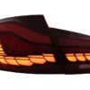 OLED-baklykter egnet for BMW 5-serie F10 (2011-2017) Red Clear med dynamisk sekvensielt svinglys |