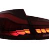 OLED-baklykter egnet for BMW 5-serie F10 (2011-2017) Red Clear med dynamisk sekvensielt svinglys |