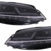Osram Full LED-frontlykter LED-kjøring egnet for VW Golf 7.5 Facelift (2017-2020) Oppgradering for halogen med dynamiske sekvensielle svinglys | Osram Osram Full LED-frontlykter LED-kjøring egnet for VW Golf 7.5 Facelift (2017-2020) Oppgradering for halogen med dynamiske sekvensielle svinglys | Osram