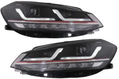 Osram Full LED-frontlykter LED-kjøring egnet for VW Golf 7.5 Facelift (2017-2020) GTI Look-oppgradering for halogen med dynamiske sekvensielle svinglys