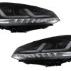 Osram Full LED-frontlykter med dynamiske speilindikatorer egnet for VW Golf 7 VII (2012-2017) Black Upgrade | Osram Osram Full LED-frontlykter med dynamiske speilindikatorer egnet for VW Golf 7 VII (2012-2017) Black Upgrade | Osram