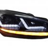 Osram Xenon Upgrade Frontlykter LED-kjøring egnet for VW Golf 6 VI (2008-2012) Sort LED dynamiske sekvensielle svinglys | Osram Osram Xenon Upgrade Frontlykter LED-kjøring egnet for VW Golf 6 VI (2008-2012) Sort LED dynamiske sekvensielle svinglys | Osram