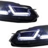Osram Xenon Upgrade Frontlykter LED-kjøring egnet for VW Golf 6 VI (2008-2012) Sort LED dynamiske sekvensielle svinglys | Osram Osram Xenon Upgrade Frontlykter LED-kjøring egnet for VW Golf 6 VI (2008-2012) Sort LED dynamiske sekvensielle svinglys | Osram