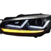 Osram Xenon Upgrade Frontlykter LED-kjøring egnet for VW Golf 6 VI (2008-2012) Chrome LED dynamiske sekvensielle svinglys | Osram
