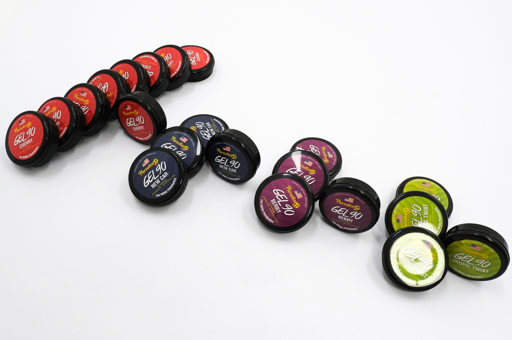 Paradise Fresh Air Slim Gel 90 Air Freshener Lukt eliminerer 21 kasser assortert | Paradise Fresh Air Slim Gel 90 Air Freshener Lukt eliminerer 21 kasser assortert - Bilde 3