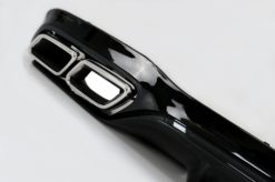 Alternative view of Bakre støtfanger luftdiffuser med eksospottespisser Krom egnet for Mercedes E-Klasse W213 Sport Line (2016-2019) E63 Design