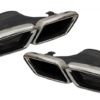 Bakre støtfanger luftdiffuser med eksospottespisser Krom egnet for Mercedes E-Klasse W213 Sport Line (2016-2019) E63 Design | Bakre støtfanger luftdiffuser med eksospottespisser Krom egnet for Mercedes E-Klasse W213 Sport Line (2016-2019) E63 Design |