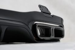Alternative view of Bakre støtfanger luftdiffuser med eksospottespisser egnet for Mercedes E-Klasse W213 Sport Line (2016-2019) E63s Design All Black Night Package