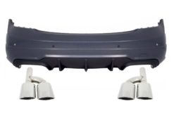 Bakre støtfangerenhet egnet for MERCEDES C-Klasse W204 (07-14) Facelift C63 Design og eksospottespisser