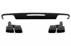 Bakre støtfanger diffuser egnet for Mercedes W218 CLS Sedan (2011-2017) og eksospottespisser Bakrør kun for AMG Sport Line