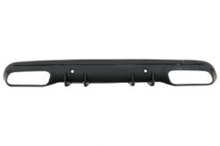 Alternative view of Bakre støtfanger Diffuser egnet for Mercedes C-Klasse W205 S205 Sport Line (2014-2020) C43 Design Piano Svart uten eksospottespisser