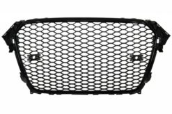 Alternative view of Bakre støtfanger Diffuser egnet for Audi A4 B8 Facelift (2012-2015) med eksosspisser og merkeløs Grille RS4 Design