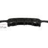 Bakre støtfanger diffuser egnet for BMW 4-serie F32 F33 F36 (2013-2019) Coupe Cabrio M Design Twin Double Outlet Piano Black |