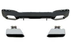 Bakre støtfanger diffuser egnet for BMW 5-serie G30 G31 Limousine/Touring (2017-up) med eksospottespisser M Performance Design