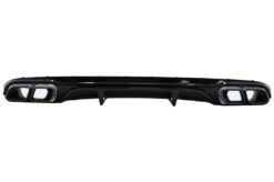 Bakre støtfanger med svart eksospottespisser som passer for Mercedes E-Klasse W213 S213 Standard (2016-2020) E63 Design