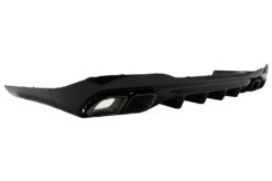 Alternative view of Bakre støtfanger diffuser med svart eksospottedemper egnet for Mercedes C Class W206 S206 Sport Line (2021-Up) C63 Design