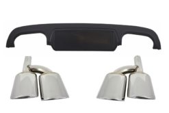 Bakre støtfangerspreder med eksospottespisser egnet for Mercedes S-klasse W221 (2005-2013)