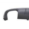 Bakre støtfanger diffuser med eksospottespisser Bakrør egnet for Audi A4 B9 8W Sedan Avant S-line (2016-2018) S4 Design |