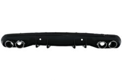 Bakre støtfangerspreder med eksospottespisser egnet for Mercedes C-klasse W205 S205 Sport Line (2014-2020) C43 Design