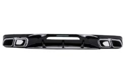 Bakre støtfangerspreder med eksospottespisser egnet for Mercedes CLS Sedan W218 Shooting Brake X218 Sport Line (2011-2017)