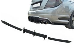 Bakre støtfanger forlengelsesdiffuser egnet for Mercedes C-Klasse W204 C204 Limousine Coupe (2012-2014) Piano Black