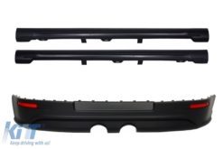 Bakre støtfangerforlengelse egnet for VW Golf V (2003-2007) R32 Look med sideskjørt GTI Design