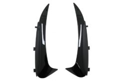 Bakre støtfangerklaffer Sidefinner Flics egnet for Mercedes C Class C205 A205 (2015-2019) Piano Black