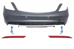 Bakre støtfangerreflektor egnet for Mercedes S-Klasse W222 GLE W166 C292 GLC 63 X253 C217 Design