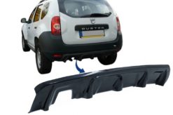 Bakre støtfanger glideplatebeskyttelse egnet for DACIA Duster 4x4 / 4x2 (2010-2017) Piano Black