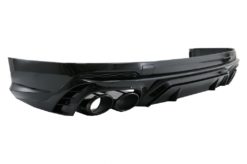 Alternative view of Bakre støtfanger Spoiler Valance Diffuser Dobbel uttak egnet for Audi Q5 SUV FY S-Line (2018-2020) Black Tips