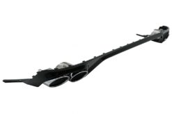 Alternative view of Bakre støtfanger Spoiler Valance Diffuser Dobbeltuttak egnet for Audi Q8 S-Line (2018-) Silver Tips