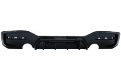 Alternative view of Bakre støtfanger Spoiler Valance Diffuser Twin Outlet Single egnet for BMW 1 Series F20 F21 LCI (2015-2019) Piano Black Competition Design