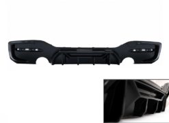 Bakre støtfanger Spoiler Valance Diffuser Twin Outlet Single egnet for BMW 1 Series F20 F21 LCI (2015-2019) Piano Black Competition Design