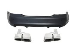 Bakre støtfanger egnet for Mercedes W221 S-klasse (2005-2010) Design med eksospottespisser